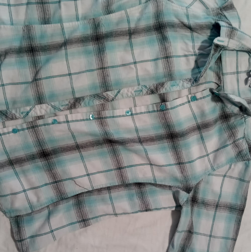 Button up light blue flannel